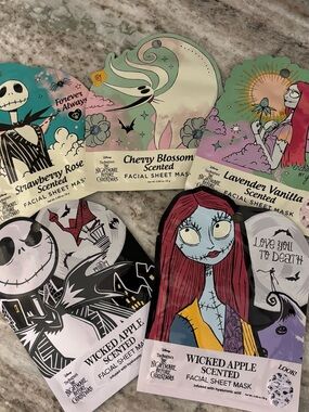 The Nightmare Before Christmas Scented Facial Sheet Masks - Assorted Scents